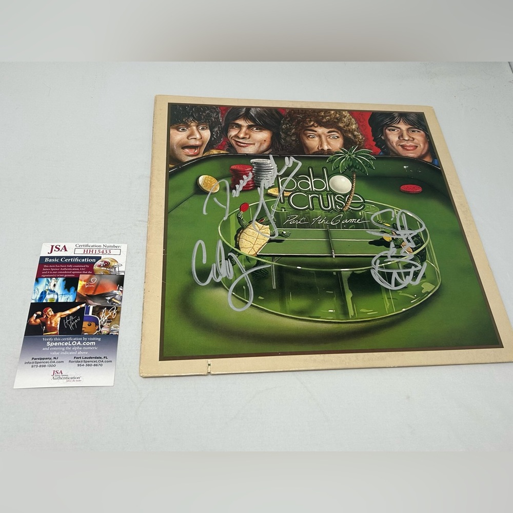 Pablo Cruise signed Part Of The Game Album‎ JSA COA